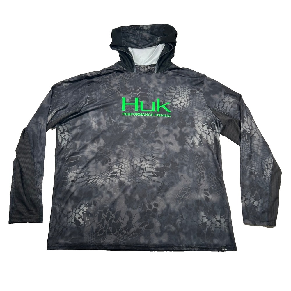 Huk Hoodie Mens 2xl Performance Camouflage Typhon Fishing Outdoor UPF